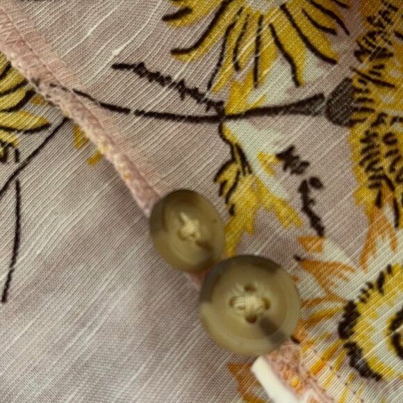 Madewell Plaza Button-Front Shirt in Dutch Dandelions | Size Small - Picture 8 of 8